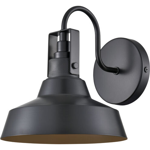 Axell 1 Light 9 inch Powder Coated Black Outdoor Wall Sconce
